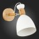 Wall lamp EVOLUCE. Sle103801-01. Balcamo. 1x60 watts, E27, 14x25 cm, color light wood, white