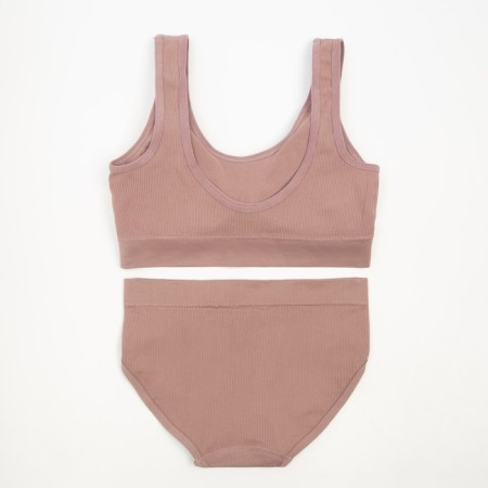 Female set (top, panties) Gray color, size 42-44-6