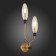 Sconces st. SL1174.301.02. Desima. 2x5 watts, G9, 4000K, 19.4x53.6 cm, brass color