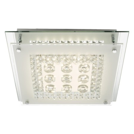 Ceiling chandelier Elena 1x12W LED chrome 30x30x6.5 cm