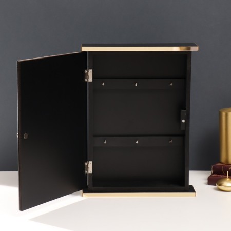 Keywater tree "Eagle owl" black, mirror 6x22.3x29.5 cm-2