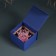 Souvenir glass "Pink lotus on the stand" rotates 5.5x9x9 cm