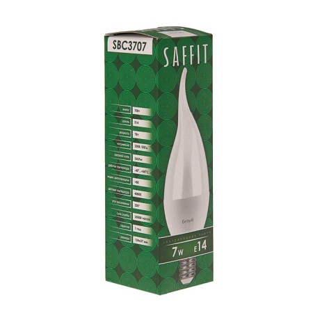 LED LED SAFFIT, C37, 7 W, E14, 4000 K, 560 lm, 220 °, 124 x 37-1