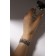 Bracelet with rhinestones "Illusion" drops, white color in silver