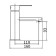 Fashun A51102 shell mixer, single -leaf, pour 119 mm, stainless steel, satin