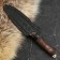 Caucasian knife, tourist "Golden Eagle" with scabbard, steel - 40x13, handle - nut, 14.5 cm