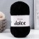Yarn "Dolce" 100% micropoliester 120m/100g (742 black)