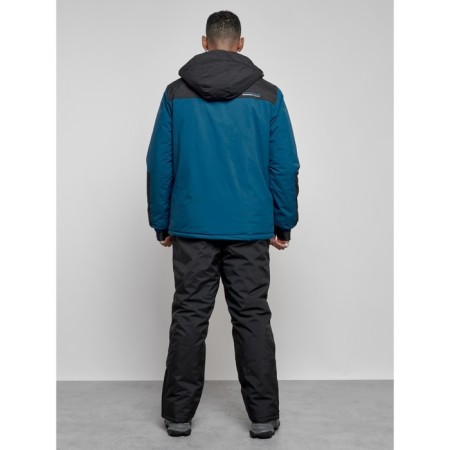 Ski costume male winter, size 54, blue color-3