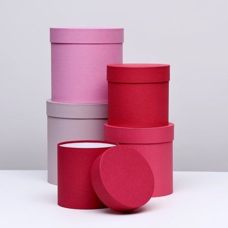 Set of boxes 5V1 "Pink palette", 23 x 23cm - 15 x 15cm-1