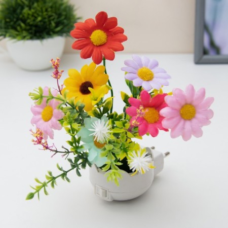 Nightlight "Flowers" LED RGB 5x8x12 cm Risalux-3
