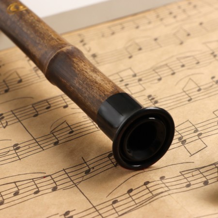 Flute Music Life 52 cm, with patterns, tonality G, bamboo, collapsible-2
