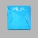 Capcake box, confectionery packaging, 1 cell "Blue Gradent", 9 x 9 x 11 cm