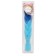 Zumba Kanecalon two -tone, corrugated, 60 cm, 100 g, blue/blue color (#by42)