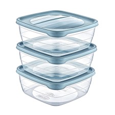 A set of food containers Hobbylife Trend, 1.5 l, 3 pcs, color mix