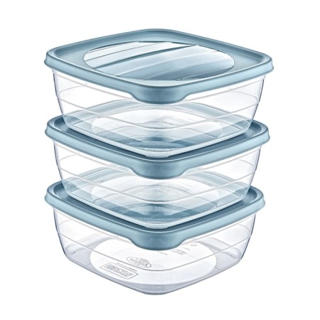 A set of food containers Hobbylife Trend, 1.5 l, 3 pcs, color mix