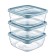 A set of food containers Hobbylife Trend, 1.5 l, 3 pcs, color mix