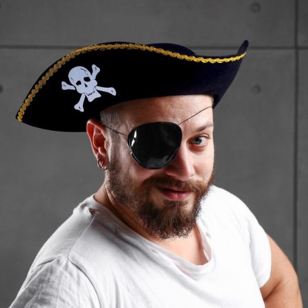 Carnival triangle "Pirate", with embroidery, river 56-58