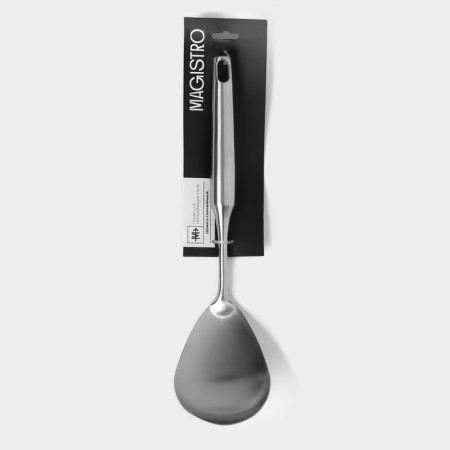 A garnet spoon made of stainless steel Magistro, 30.5 × 8 cm, luxe, silver color-4