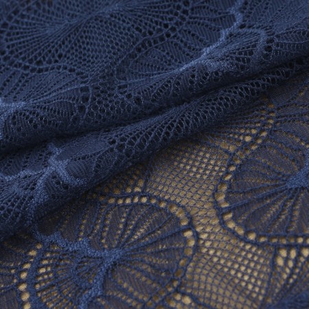 Lace elastic fabric, 180 mm × 2.7 ± 0.5 m, blue color-2