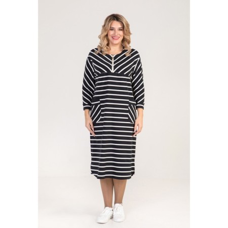 Female dress, size 66, black color-2
