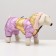 The overalls "glare" with a weight, size 18 (ds 40 cm, og 50 cm, Osh 38 cm), gold-lavender