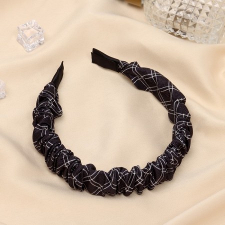 Brown hair rim, 2.5 cm, black