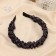 Brown hair rim, 2.5 cm, black