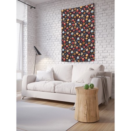 Decorative panel with photo printing "Fent on Christmas", vertical, size 100x150 cm
