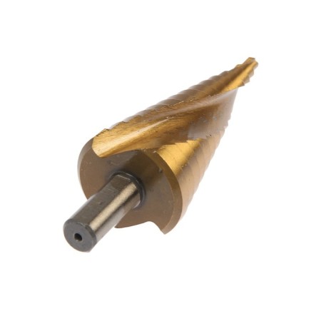 Drill step tundra pro, HSS, tin, spiral profile, trihedral. Saar, 4-32 mm-1