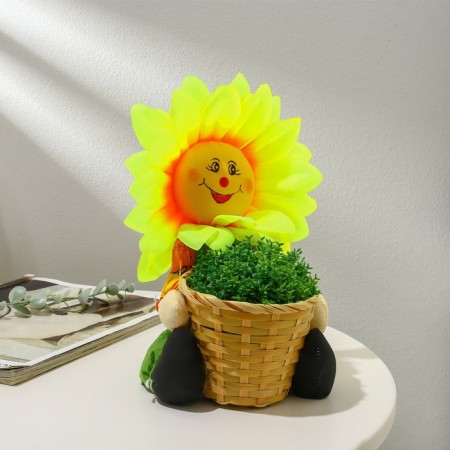 Flower stand, 1 pot, d = 9 cm, h = 11 cm, mix, “sun”, greengo