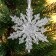 Christmas tree decoration "Wonderful Snowflake" 10.5 cm, transparent