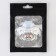 Nipple - orthodontic dummy, I love mum, with cap, +6 months, gray/silver, rhinestones
