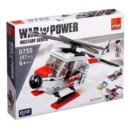 Constructor military "Helicopter", 3 in 1, 187 parts-2