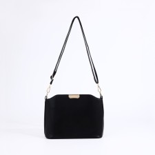 Bag Cross-Bodi with a zipper, black color