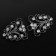 Decorative fastener, 6.5 × 3 cm, black color
