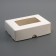 The box is folding, the lid is, with the window, white, 14 x 10 x 4 cm,