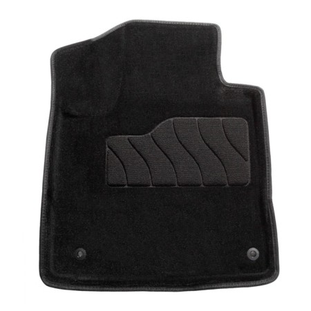 3D mats for Kia Sorento IV, 7 Seats, 2020-n, black, set-1