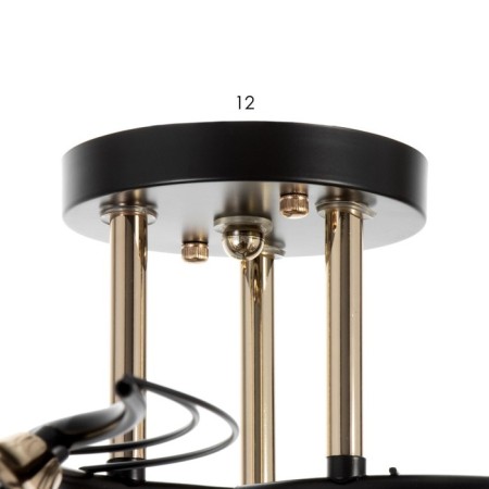 Salma chandelier 3he27 40w Black 54x54x24cm Bayerlux-6