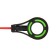 Fishing rod winter balalaika with a guard, black lightish color, HFB-37X