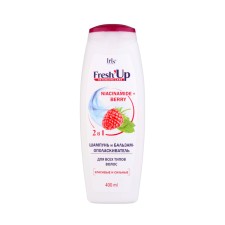 Шампунь-бальзам IRIS Cosmetic  2в1 "Niacinamide и berry", 400 мл