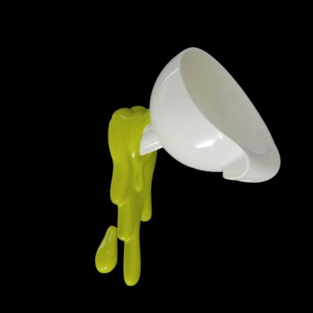 Pan "funnel with green paint", 10 × 11 × 16 cm-1