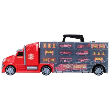 Auto -Vorot Case Givito “Salvation Service”, with cars, with a tunnel, red color, 64 cm-7