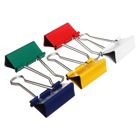 A set of clamps for cauldrons 41mm, 12 pieces, 5 colors, in a cardboard box-1