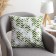 Decorative pillowcase 40x40 cm, Zigzags Green, 100% cotton
