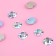 Rhinestones are sewing "circle", with holography, d = 12 mm, 20 pcs