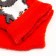Women's socks "Penguins", red color, size 36-40