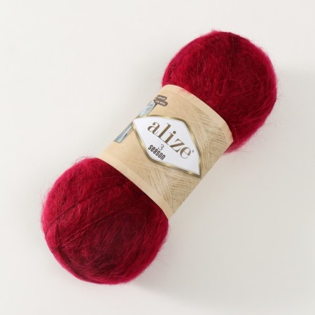 Yarn "3 Season" 51% acrylic, 25% mohair, 24% wool 500m/100g (57-bearded)-1