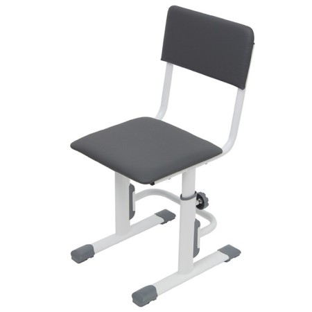 Stool for the student adjustable Polini Kids City / Polini Kids Smart S, white-gray color