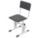 Stool for the student adjustable Polini Kids City / Polini Kids Smart S, white-gray color