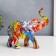 Polystone souvenir "Elephant, painted graffiti" 20x8.5x24 cm